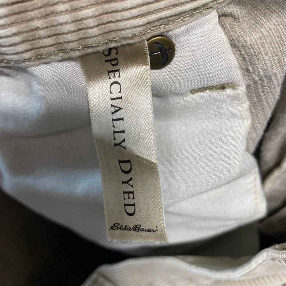 Eddie Bauer Mens Tan Corduroy Pants Original Fit‎ 100% Cotton W40 L32 Fall 08